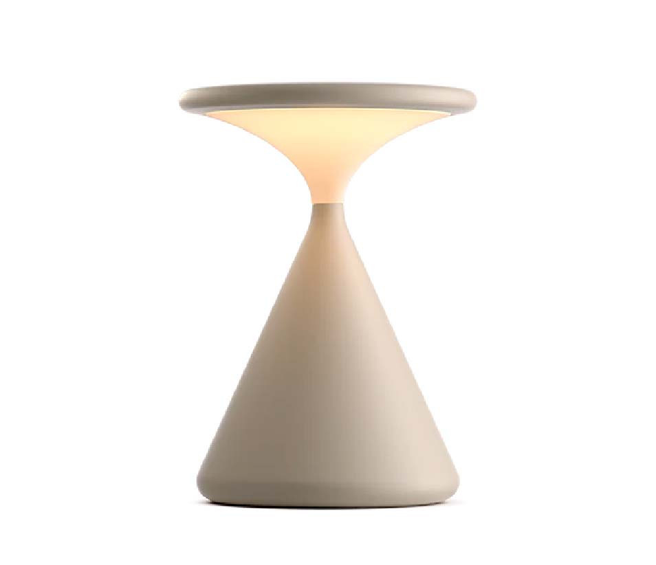 LAMPE DE TABLE SANS FIL SALT & PEPPER - GRAU