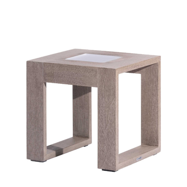 TABLE BASSE LUMINEUSE RANCHO SOLAIRE ET RECHARGEABLE