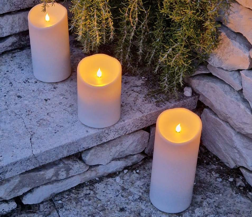 BOUGIES LED OUTDOOR SMART FLAME 9x23cm