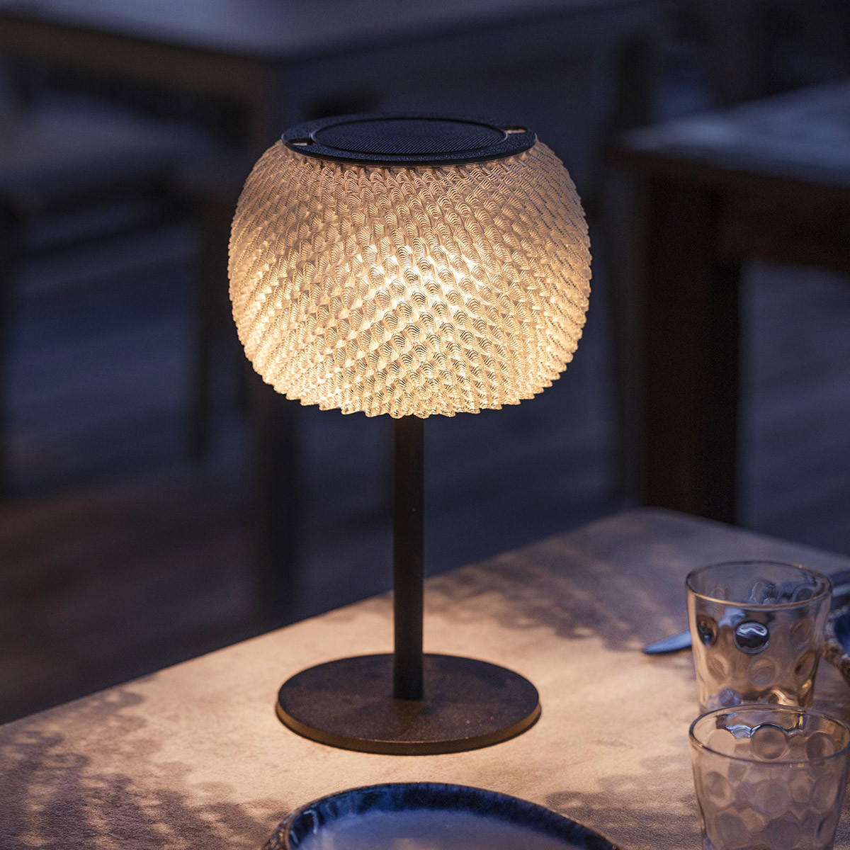 Lampe de table solaire lolie