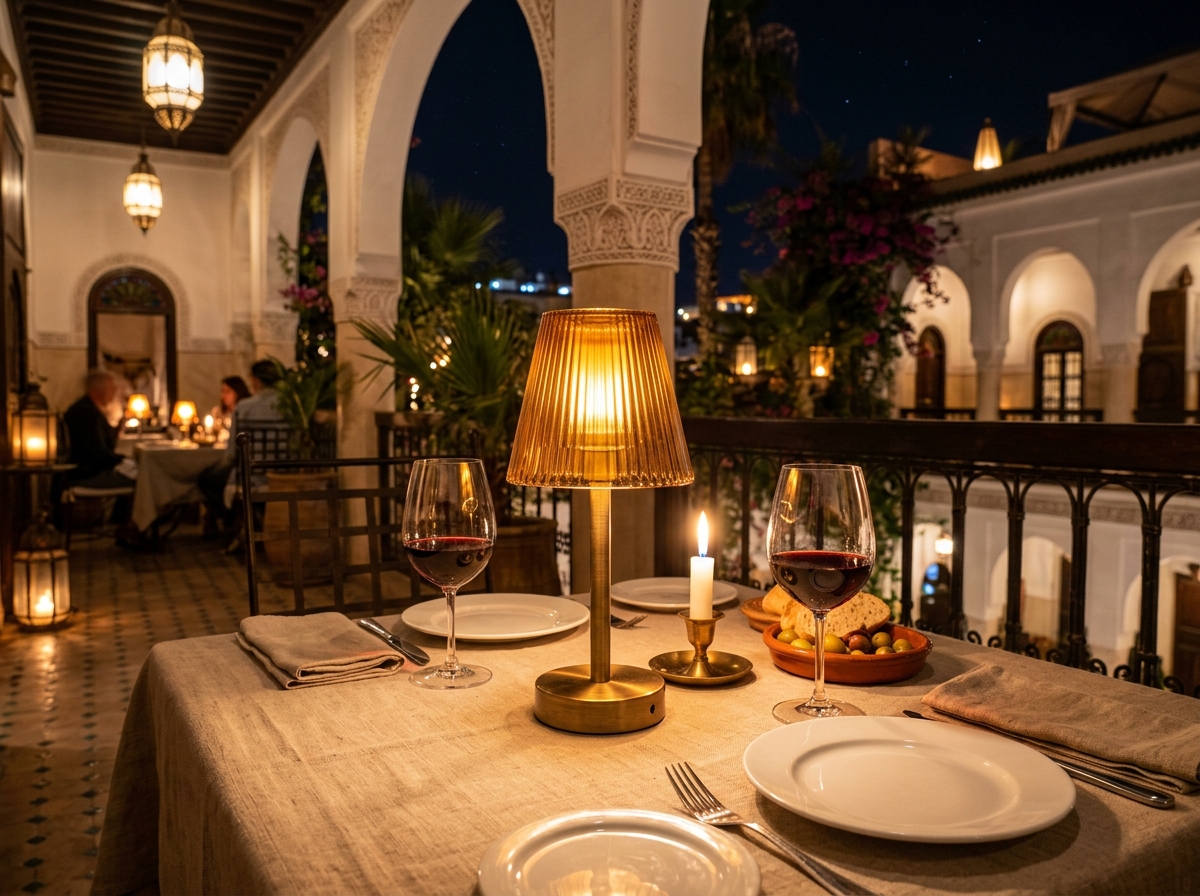 Luminaires Sans Fil Rechargeables - Restaurant & Hôtel - Carré Lighting