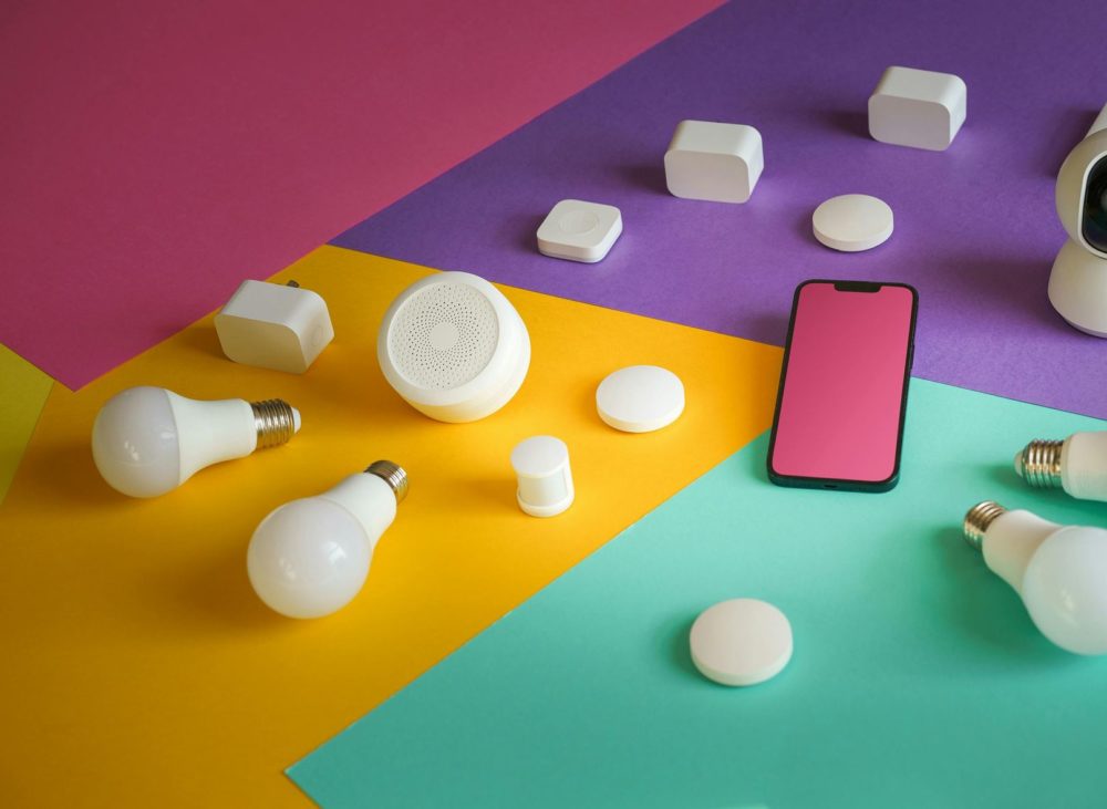 Tableau de bord de maison connectée pour piloter l'éclairage