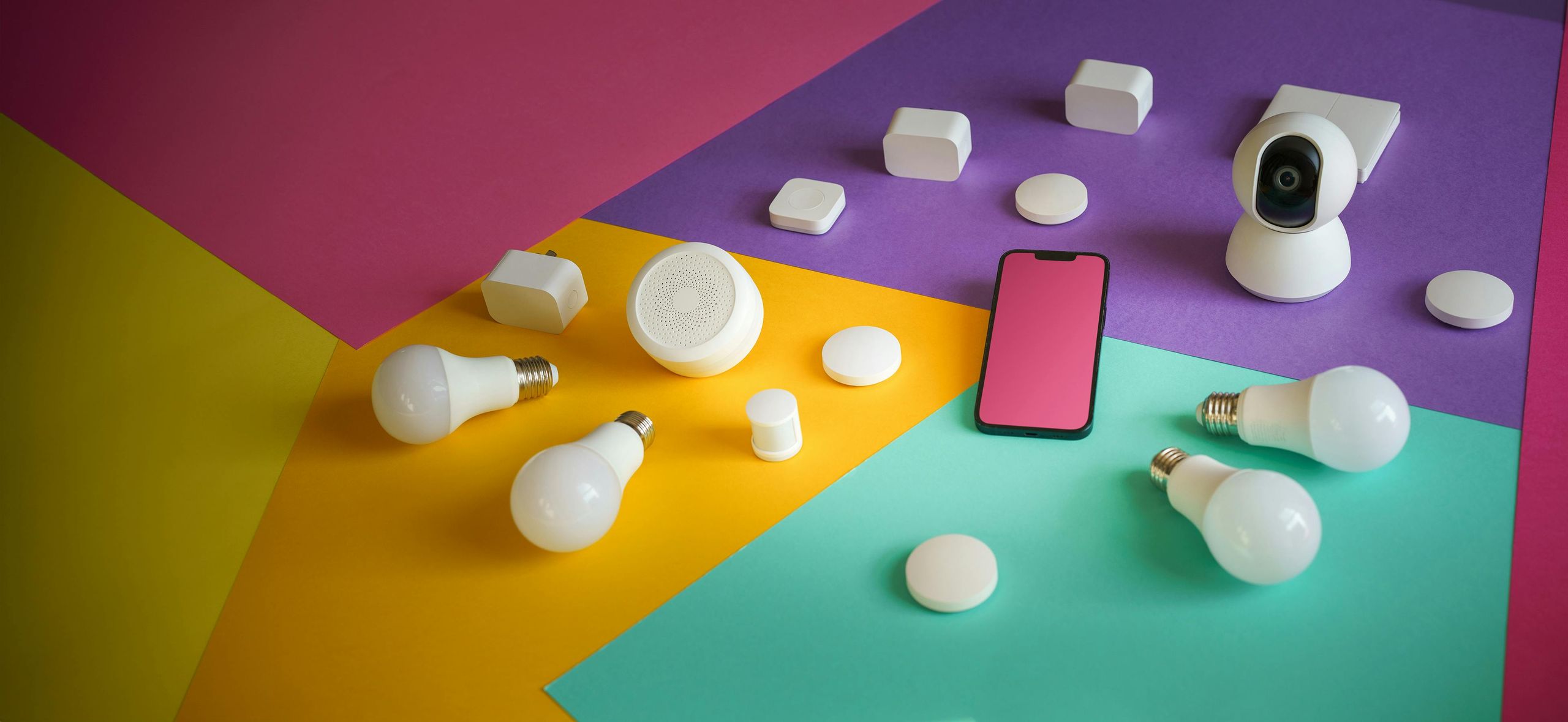 Tableau de bord de maison connectée pour piloter l'éclairage