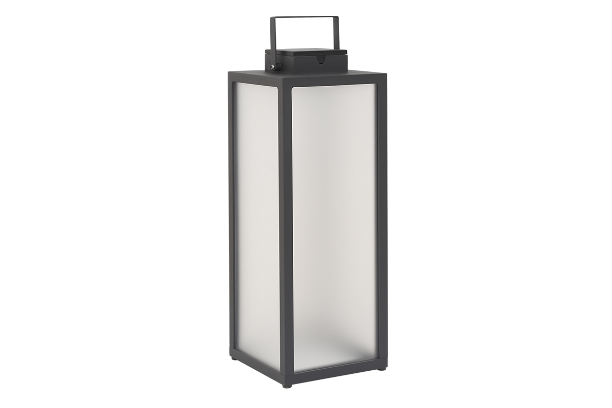 Lanterne Solaire et Rechargeable Les Jardins Tradition Aluminium 65