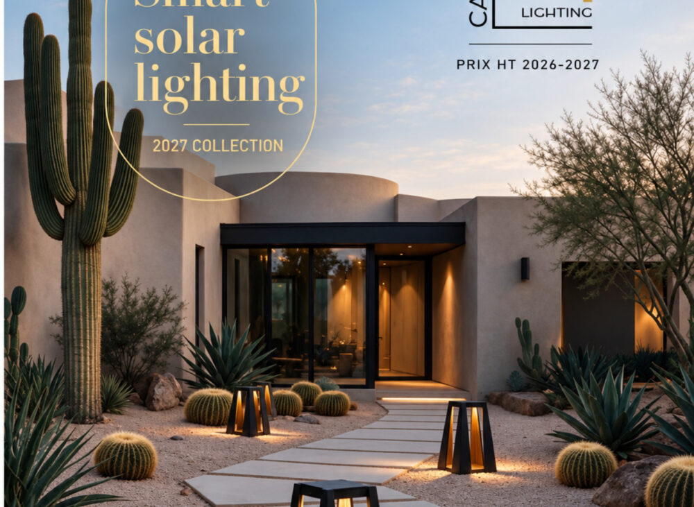 Couverture du catalogue Les Jardins Smart Solar Lighting 2027 — Carré Lighting Marrakech
