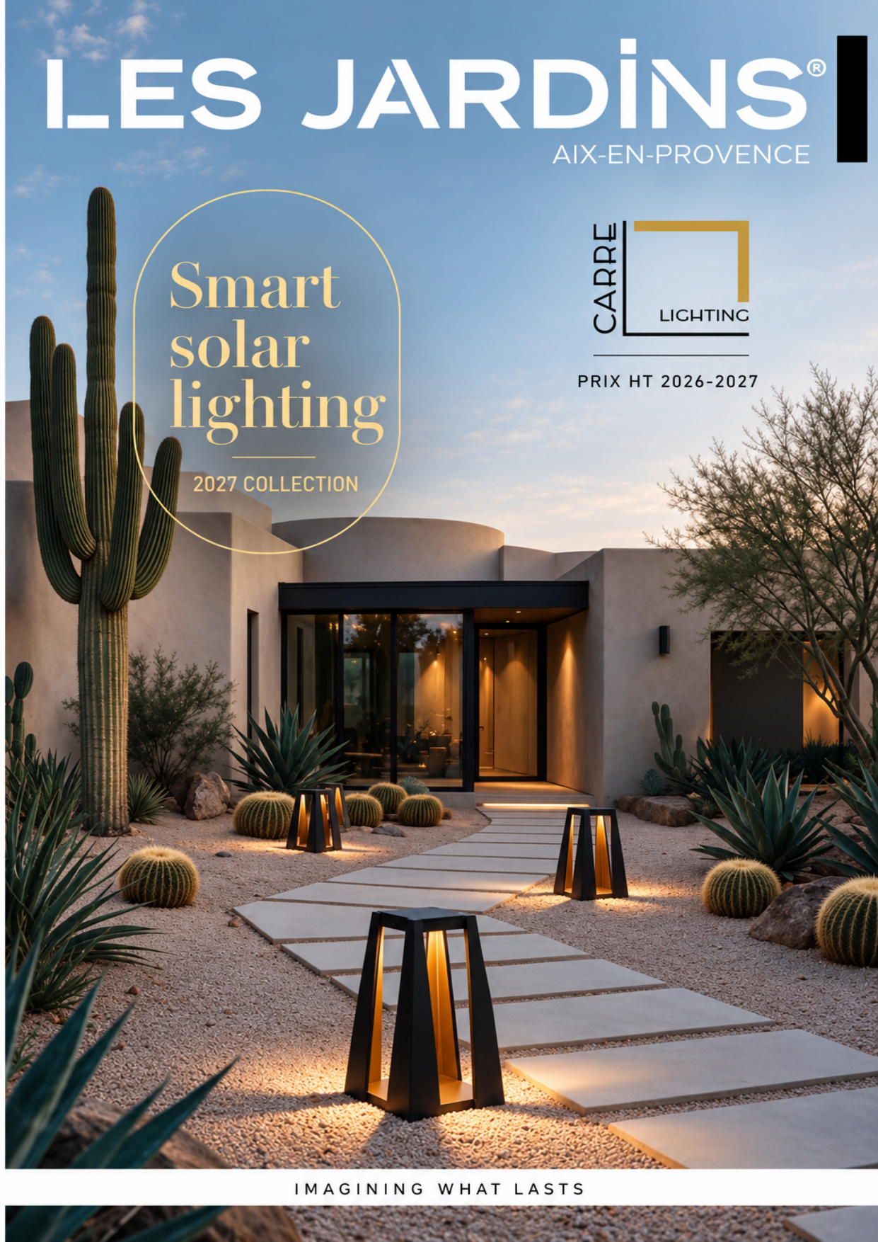 Couverture du catalogue Les Jardins Smart Solar Lighting 2027 — Carré Lighting Marrakech